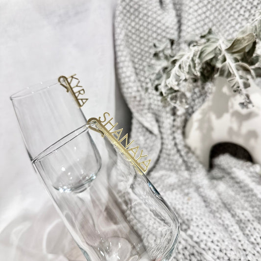 Acrylic Name Drink Tag