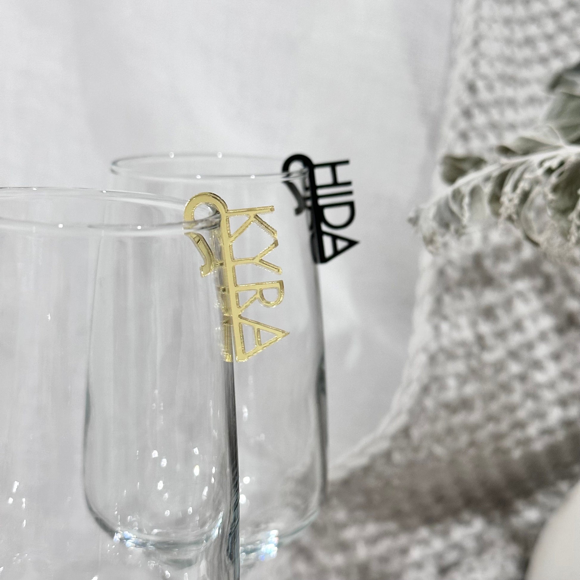 Acrylic Name Drink Tag