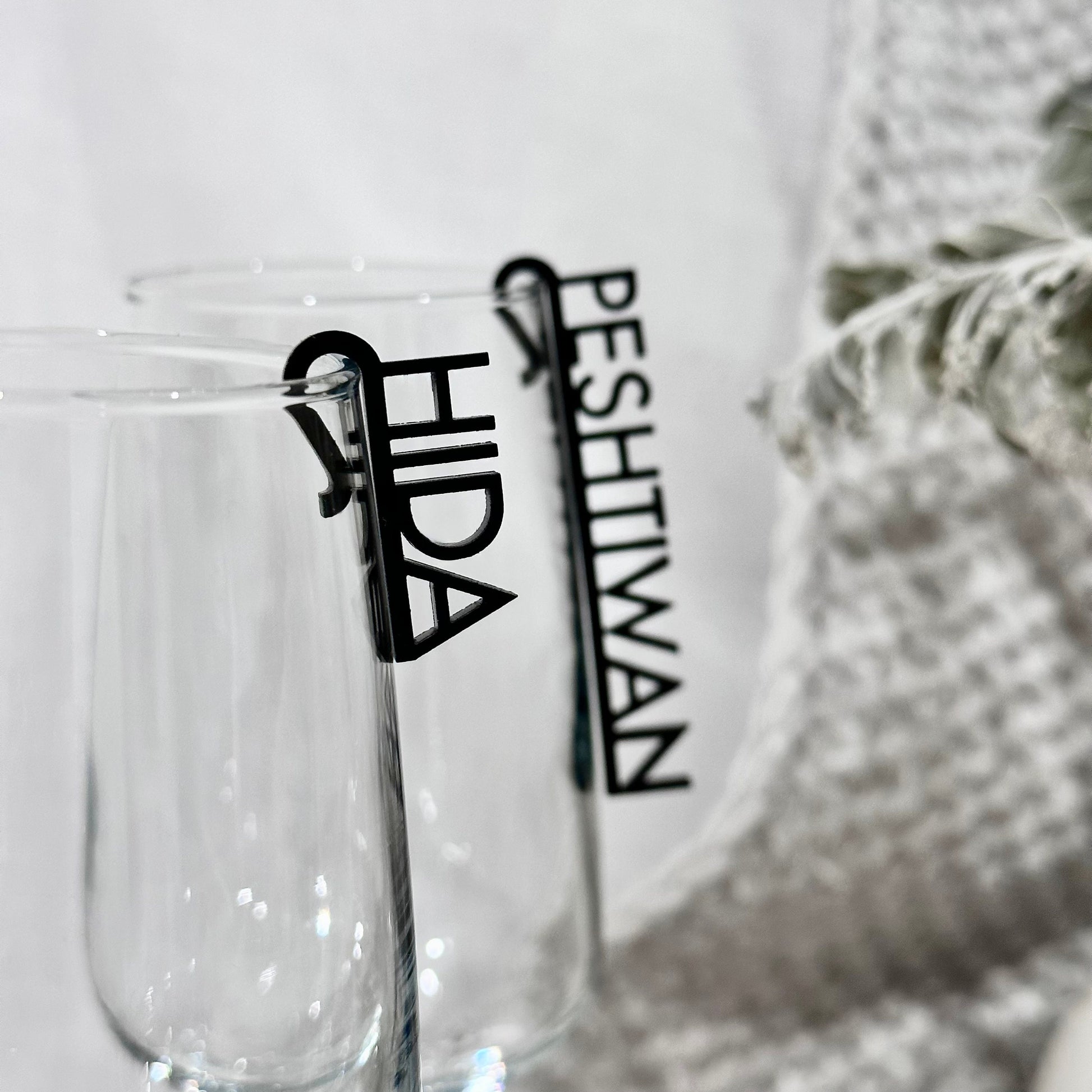 Acrylic Name Drink Tag