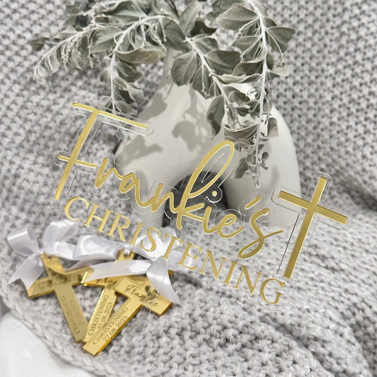 Christening Name Cake Topper